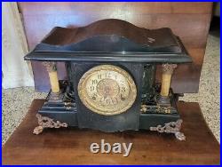 Seth Thomas Larkin 35 New Sucile Shasta Adamantine Mantle Clock dragon claw feet
