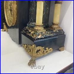 Seth Thomas Larkin 35 New Sucile Shasta Adamantine Mantle Clock dragon claw feet