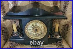 Seth Thomas Larkin 35 New Sucile Shasta Adamantine Mantle Clock dragon claw feet