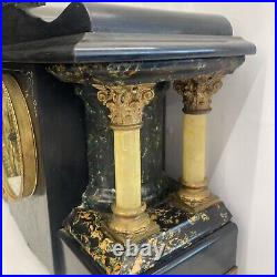 Seth Thomas Larkin 35 New Sucile Shasta Adamantine Mantle Clock dragon claw feet