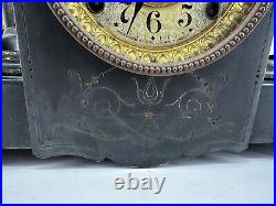 Seth Thomas Larkin 35 New Sucile Shasta Adamantine Mantle Clock dragon claw feet