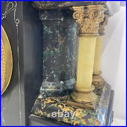 Seth Thomas Larkin 35 New Sucile Shasta Adamantine Mantle Clock dragon claw feet