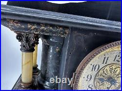 Seth Thomas Larkin 35 New Sucile Shasta Adamantine Mantle Clock dragon claw feet
