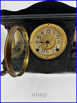 Seth Thomas Larkin 35 New Sucile Shasta Adamantine Mantle Clock dragon claw feet