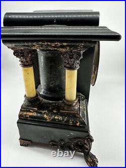 Seth Thomas Larkin 35 New Sucile Shasta Adamantine Mantle Clock dragon claw feet