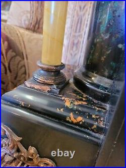 Seth Thomas Larkin 35 New Sucile Shasta Adamantine Mantle Clock dragon claw feet