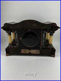 Seth Thomas Larkin 35 New Sucile Shasta Adamantine Mantle Clock dragon claw feet