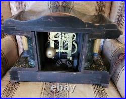 Seth Thomas Larkin 35 New Sucile Shasta Adamantine Mantle Clock dragon claw feet