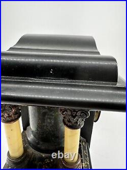 Seth Thomas Larkin 35 New Sucile Shasta Adamantine Mantle Clock dragon claw feet