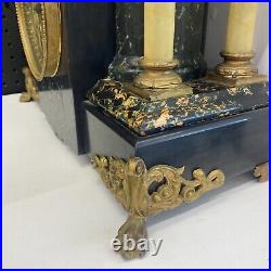 Seth Thomas Larkin 35 New Sucile Shasta Adamantine Mantle Clock dragon claw feet