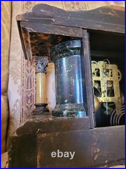 Seth Thomas Larkin 35 New Sucile Shasta Adamantine Mantle Clock dragon claw feet