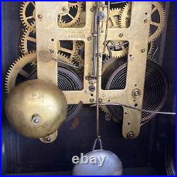 Seth Thomas Larkin 35 New Sucile Shasta Adamantine Mantle Clock dragon claw feet