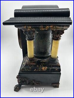 Seth Thomas Larkin 35 New Sucile Shasta Adamantine Mantle Clock dragon claw feet
