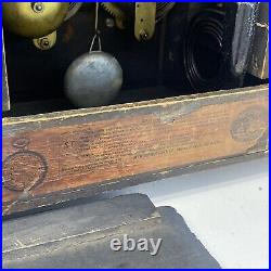 Seth Thomas Larkin 35 New Sucile Shasta Adamantine Mantle Clock dragon claw feet