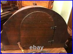 Seth Thomas Mantel Clock Wooden Case Mod Century