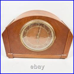 Seth Thomas Mantle Clock Antique + Key Works Well Great Time Piece 1940s