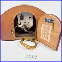 Seth Thomas Mantle Clock Antique + Key Works Well Great Time Piece 1940s