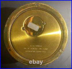 Seth Thomas Marine Clock and Barometer with Stand Both in good working Order