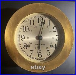 Seth Thomas Marine Clock and Barometer with Stand Both in good working Order