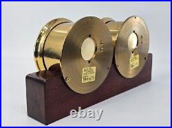 Seth Thomas Maritime Brass Ships Clock / Barometer Set