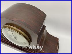 Seth Thomas Mezzo Red Adamantine Mantle Clock Vintage