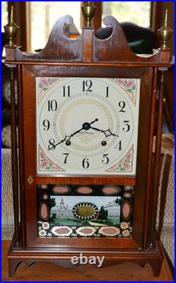 Seth Thomas Miniature Pillar & Scroll Tradition Clock ca. 1950 8 Day NICE