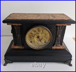 Seth Thomas Model 102 Mantel Clock Claw Foot with Key