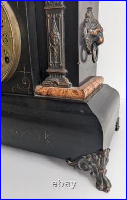 Seth Thomas Model 102 Mantel Clock Claw Foot with Key