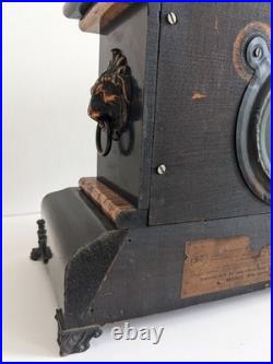 Seth Thomas Model 102 Mantel Clock Claw Foot with Key