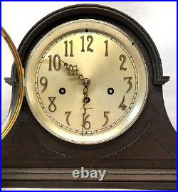 Seth Thomas Model #74 Tambour Westminster Chime Mantle Clock 113 Movement Srvd