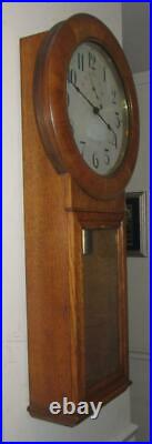 Seth Thomas No. 2 Regulator, 8 Day Time Wall Clock Oak Case, Beautiful & Running
