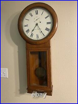 Seth Thomas No 2 Regulator Wall Antique Clock Original Old Ansonia American