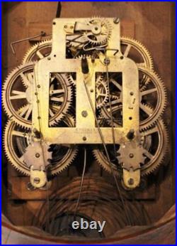 Seth Thomas OFFICE No. 2 Wall Clock Antique Regulator circa 1860 Vintage Timepiec Seth Thomas OFFICE No. 2 Wall Clock Antique Regulator circa 1860 Vintage Timepiec