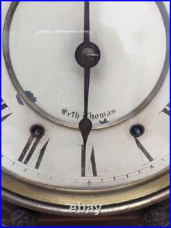 Seth Thomas Octagonal Wall Clock 1889 Retro Rare Antique Vintage