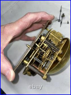 Seth Thomas One Day Brass Ships Bell Clock Running Well, Includes A Key