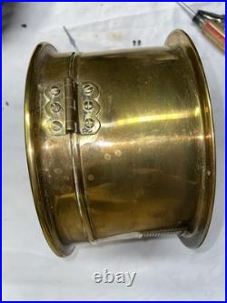 Seth Thomas One Day Brass Ships Bell Clock Running Well, Includes A Key