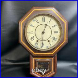 Seth Thomas Pendulum Clock Octagonal Antique Used Seth Thomas Pendulum Clock Octagonal Antique Used