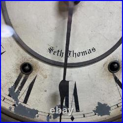 Seth Thomas Pendulum Clock Octagonal Antique Used Seth Thomas Pendulum Clock Octagonal Antique Used