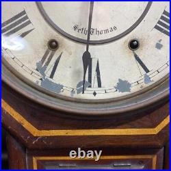 Seth Thomas Pendulum Clock Octagonal Antique Used Seth Thomas Pendulum Clock Octagonal Antique Used