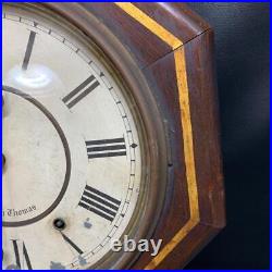 Seth Thomas Pendulum Clock Octagonal Antique Used Seth Thomas Pendulum Clock Octagonal Antique Used