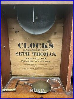 Seth Thomas Pillar And Scroll Clock