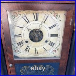 Seth Thomas Plymouth Hollow Brass Mantel Clock Pre-1865 Antique Running AS-IS
