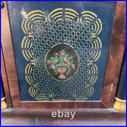 Seth Thomas Plymouth Hollow Brass Mantel Clock Pre-1865 Antique Running AS-IS