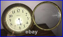 Seth Thomas Regulator Antique Round Wall Clock Parts Or Repair