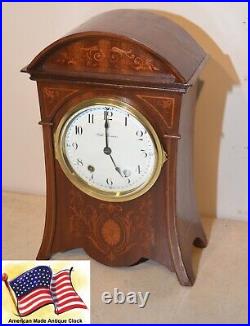 Seth Thomas Restored Antique Touraine-1910 Fine Cabinet Clock In Mahogany