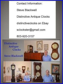 Seth Thomas Restored Antique Touraine-1910 Fine Cabinet Clock In Mahogany
