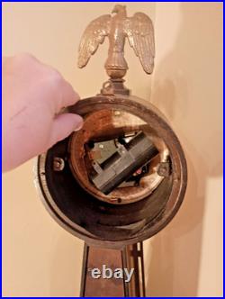 Seth Thomas Reverse Painted Banjo Wall Clock Nautical Clipper Ship Working Read