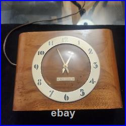 Seth Thomas Rodson antique Art Deco Wall Mantle Clock works well
