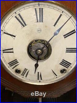 Seth Thomas Santa Fe 1885 City Series Mantle Clock Antique Ornate Case