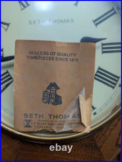 Seth Thomas Schoolhouse Strike Regulator with Manual Vintage Antique